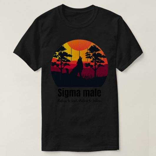 Sigma Male Design 2 T-shirt (Design voorkant)