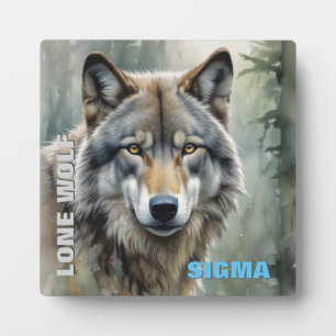 Sigma Male Lone Wolf Fotoplaat