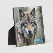 Sigma Male Lone Wolf Fotoplaat (Voorkant)