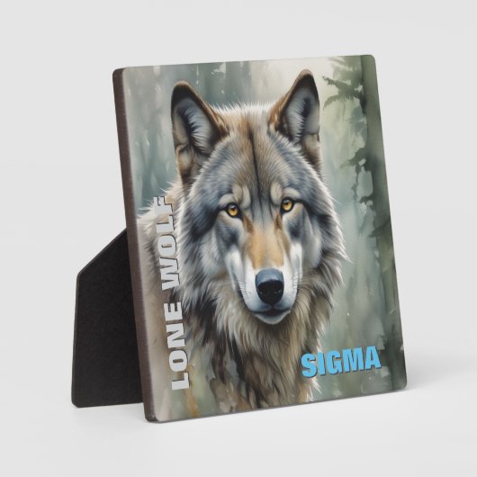 Sigma Male Lone Wolf Fotoplaat (Voorkant)