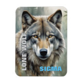 Sigma Male Lone Wolf Magneet (Verticaal)