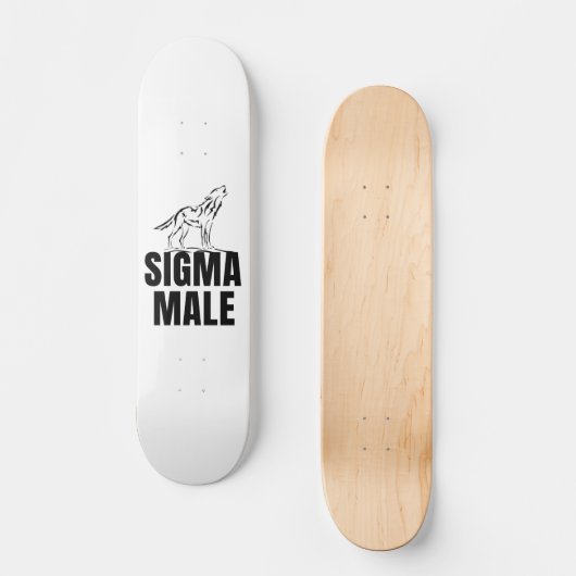 Sigma Male Lone Wolf Persoonlijk Skateboard (Voorkant)