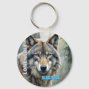 Sigma Male Lone Wolf Sleutelhanger