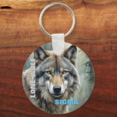 Sigma Male Lone Wolf Sleutelhanger (Voorkant)