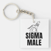 Sigma Male Lone Wolf Sleutelhanger (voorkant)