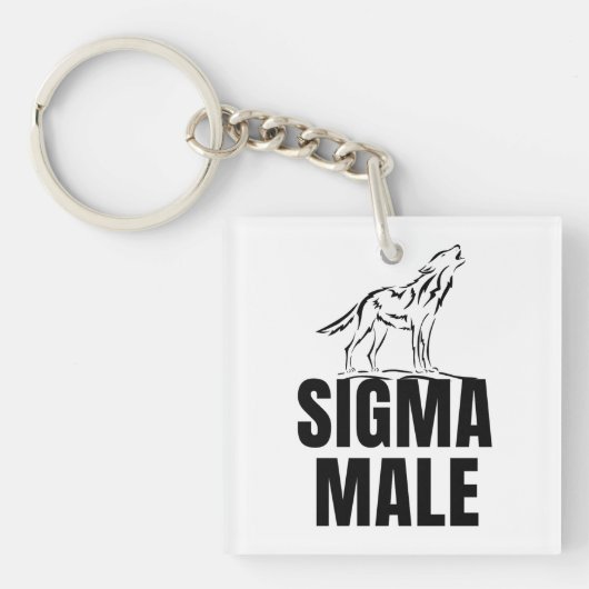 Sigma Male Lone Wolf Sleutelhanger (voorkant)