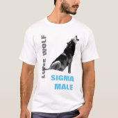 Sigma Male Lone Wolf T-shirt (Voorkant)