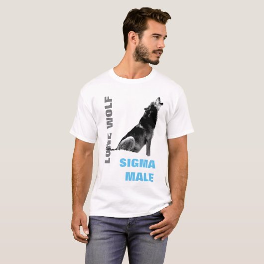 Sigma Male Lone Wolf T-shirt (Voorkant volledig)