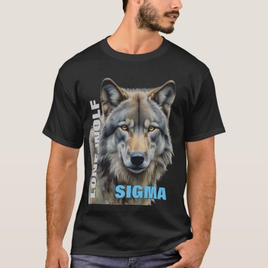 Sigma Male Lone Wolf T-shirt (Voorkant)