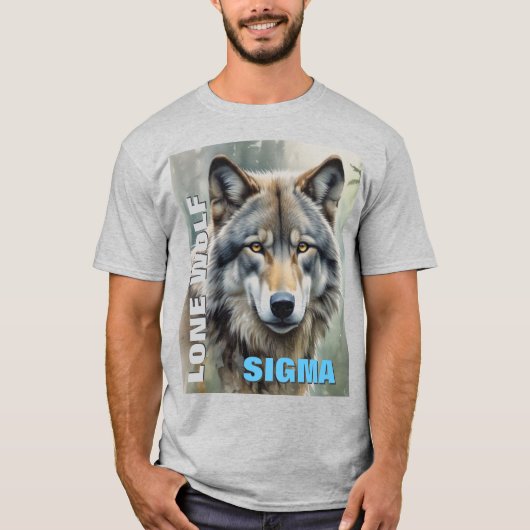 Sigma Male Lone Wolf T-shirt (Voorkant)