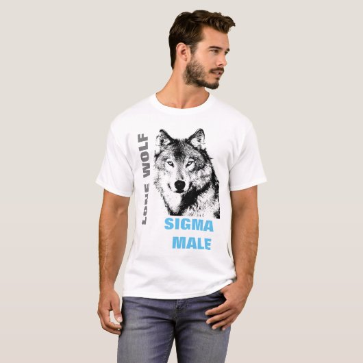 Sigma Male Lone Wolf T-shirt (Voorkant volledig)