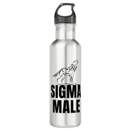 Sigma Male Lone Wolf Waterfles