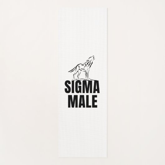 Sigma Male Lone Wolf Yogamat (Voorkant)