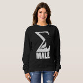 Sigma Male Sigma Lone Wolf Symbol Grieks Trui (Voorkant volledig)