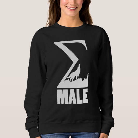 Sigma Male Sigma Lone Wolf Symbol Grieks Trui (Voorkant)