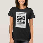 Sigma Male T-shirt (Voorkant)