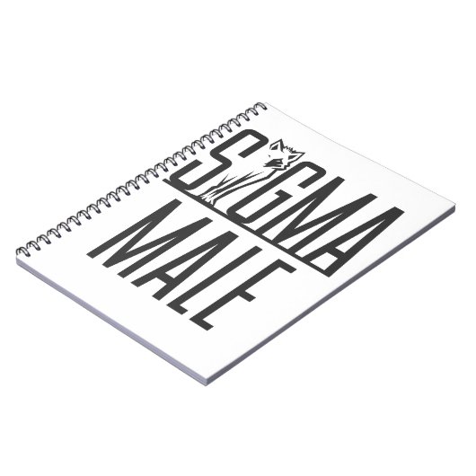 Sigma Male Wolf Lone Notitieboek (Linkerzijde)