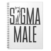 Sigma Male Wolf Lone Notitieboek (Voorkant)
