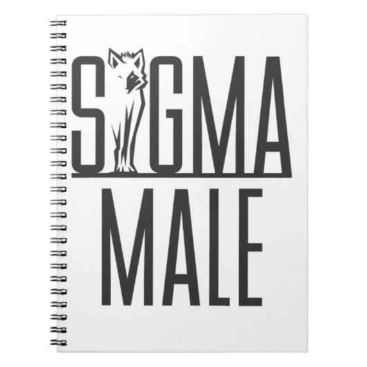 Sigma Male Wolf Lone Notitieboek (Voorkant)