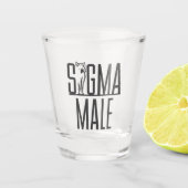 Sigma Male Wolf Lone Shot Glas (Voorkant)