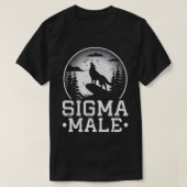 Sigma Male Wolf Loner Individualist Introvert. T-shirt (Design voorkant)