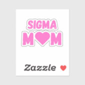 Sigma Mama Moederdag T-shirt voor Leuke Moeders Sticker (Vel)