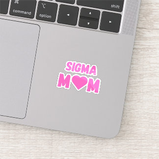 Sigma Mama Moederdag T-shirt voor Leuke Moeders Sticker