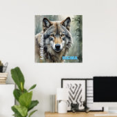 Sigma Mannelijke Alleenwolf Poster (Thuiskantoor)