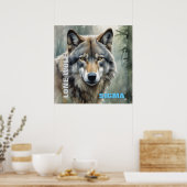Sigma Mannelijke Alleenwolf Poster (Keuken)