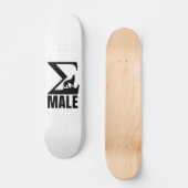 Sigma Mannelijke eenzame wolf Persoonlijk Skateboard (Voorkant)