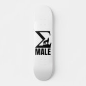 Sigma Mannelijke eenzame wolf Persoonlijk Skateboard (Voorkant)
