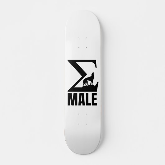 Sigma Mannelijke eenzame wolf Persoonlijk Skateboard (Voorkant)