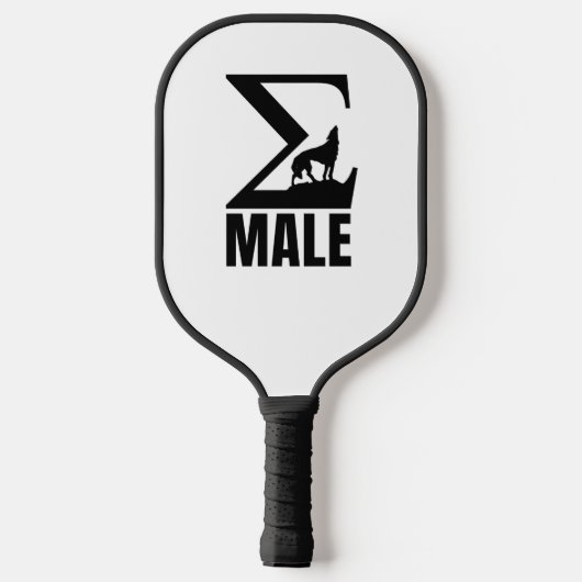 Sigma Mannelijke eenzame wolf Pickleball Paddle (Achterkant)