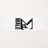 Sigma Mannelijke eenzame wolf Yogamat (Voorkant (horizontaal))