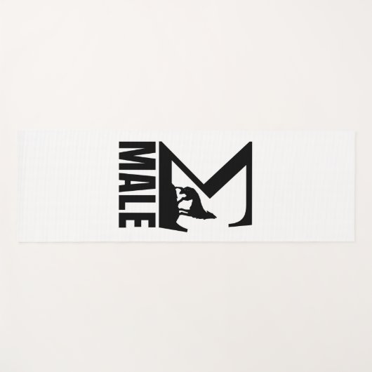 Sigma Mannelijke eenzame wolf Yogamat (Voorkant (horizontaal))