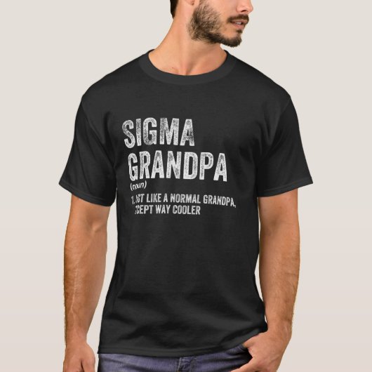 Sigma Opa Funny Sigma T-shirt (Voorkant)