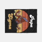 Sigma Papa Wolf Match Tribe Wolves Camping Pack Fa Fleece Deken (Voorkant (Horizontaal))