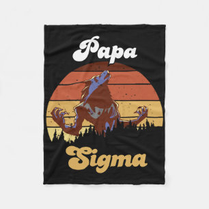 Sigma Papa Wolf Match Tribe Wolves Camping Pack Fa Fleece Deken