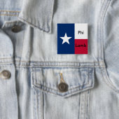 Sigma Phi Lambda TX Pin Vierkante Button 5,1 Cm (In situ)