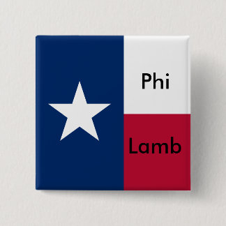 Sigma Phi Lambda TX Pin Vierkante Button 5,1 Cm