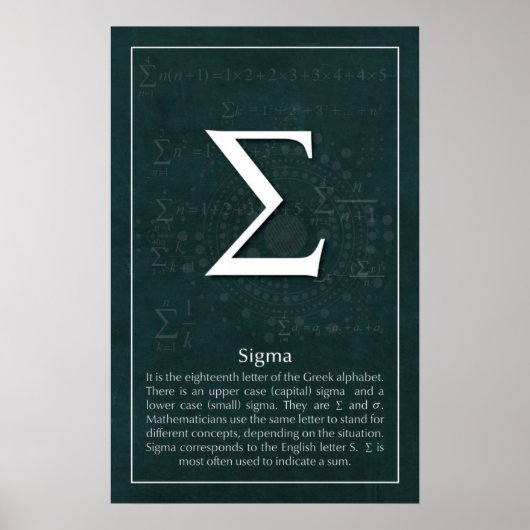 Sigma Poster (Voorkant)
