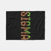 Sigma - Retro videogame pixel art 8-bit pc-gamer Fleece Deken (Voorkant (Horizontaal))