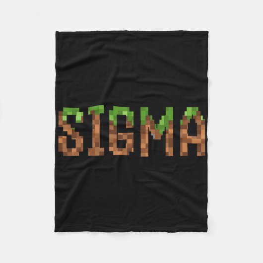 Sigma - Retro videogame pixel art 8-bit pc-gamer Fleece Deken (Voorkant)