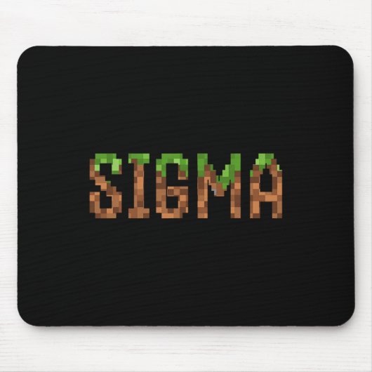 Sigma - Retro videogame pixel art 8-bit pc-gamer  Muismat (Voorkant)