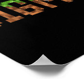 Sigma - Retro videogame pixel art 8-bit pc-gamer  Poster (Hoek)