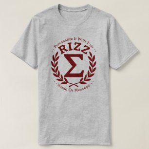 Sigma Rizz University R GEPERSONALISEERD T-shirt