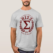 Sigma Rizz University R GEPERSONALISEERD T-shirt (Voorkant)