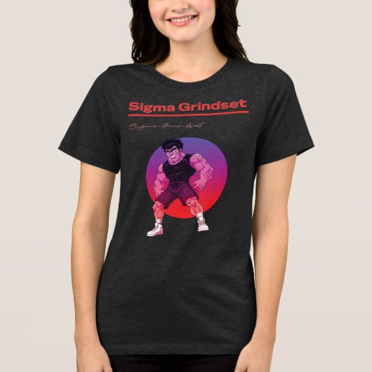 Sigma Slijpstel Tri-Blend Shirt (Voorkant)