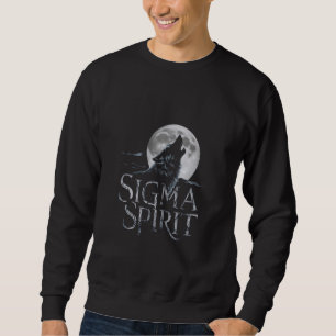 Sigma Spirit Wolf huilt bij volle maan Trui