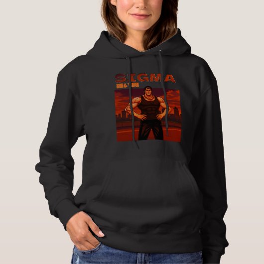 Sigma sterke man hoodie (Voorkant)